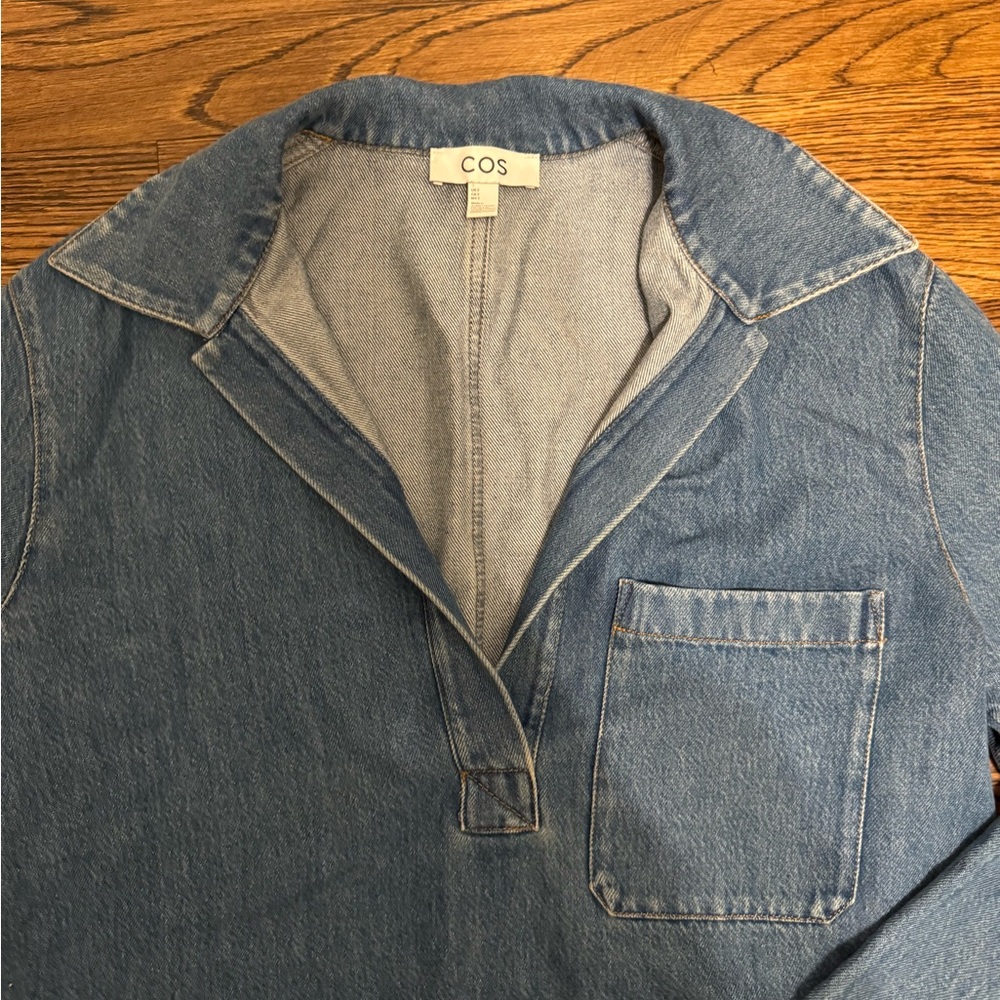 COS V-Neck Denim Top - Never Worn (Matching Pants Available) - Picture 9 of 10